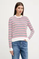 Bavlněný svetr Tommy Jeans černá barva, DW0DW20159