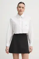 Bavlněná košile Calvin Klein Jeans bílá barva, relaxed, s klasickým límcem, J20J225078