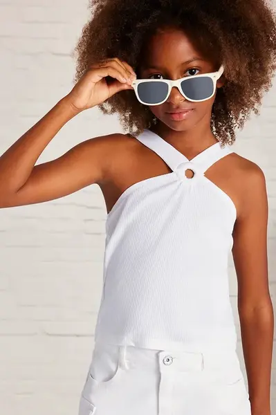 Dětský top Mayoral bílá barva, 6035