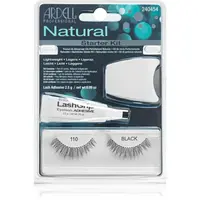 Ardell Natural nalepovací řasy s lepidlem 110 Black 4 ks
