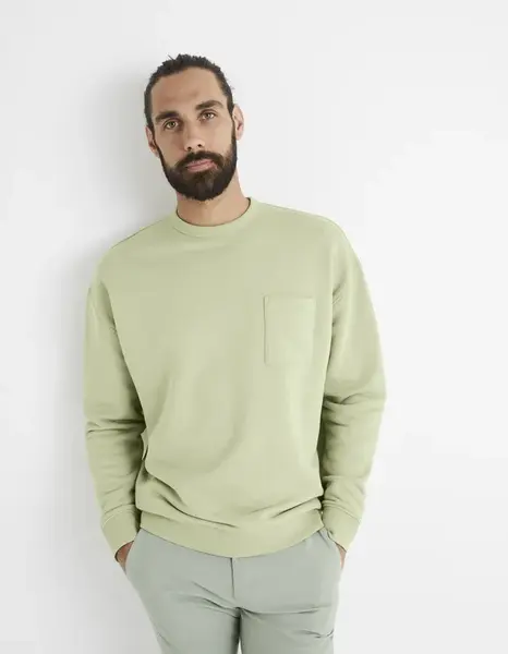 Celio Sweatshirt with Pocket Besweatbox - Mens
