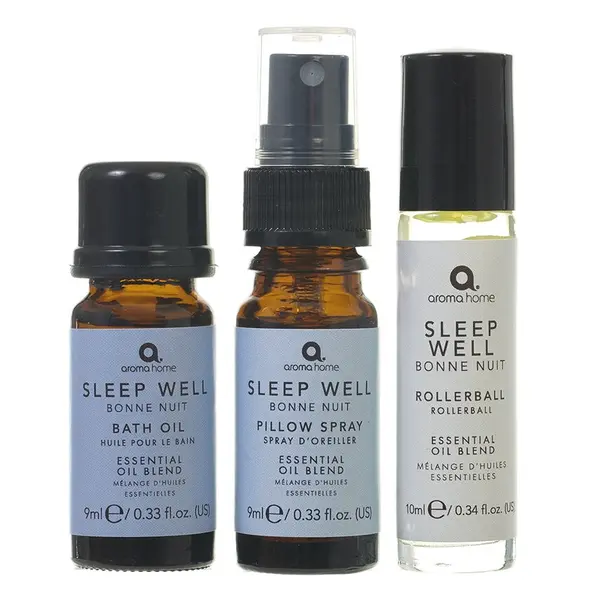 Sada pokojové mlhy, roll-on a koupelového oleje Aroma Home Sleep Well Set 3-pack