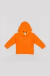 Dětská mikina zippy oranžová barva, s kapucí, s potiskem