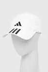 Kšiltovka adidas Performance 3-Stripes AEROREADY bílá barva, s potiskem, HT2043
