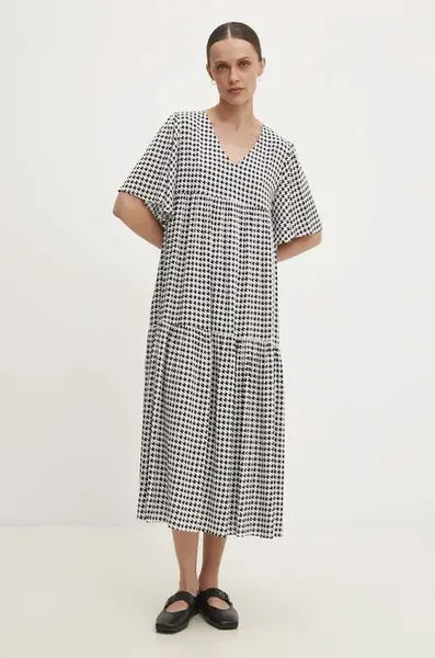 Šaty Answear.LAB černá barva, midi