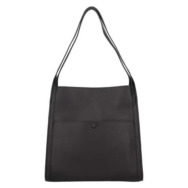 Elegantná dámska kožená kabelka Katana Laube - čierna