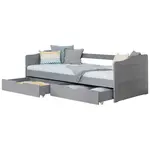 MID.YOU POSTEL S ÚLOŽNÝM PROSTOREM, 90/200 cm, světle šedá