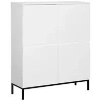 Hom`in VYSOKÁ KOMODA, bílá, 100/122/35 cm