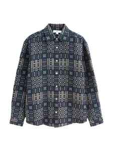 Next Košeľa  krémová / indigo