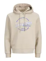 JACK & JONES Mikina  krémová / modrá / biela