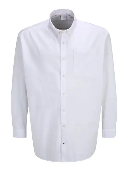 Jack & Jones Plus Košeľa 'Oxford'  biela