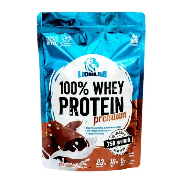 Lionlab 100 % Whey Protein 750 g čokoládový šejk