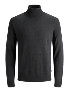 JACK & JONES Sveter 'Emil'  tmavosivá