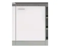 Dolná kuchynská skrinka Bianka 60D, 60 cm, biely lesk%