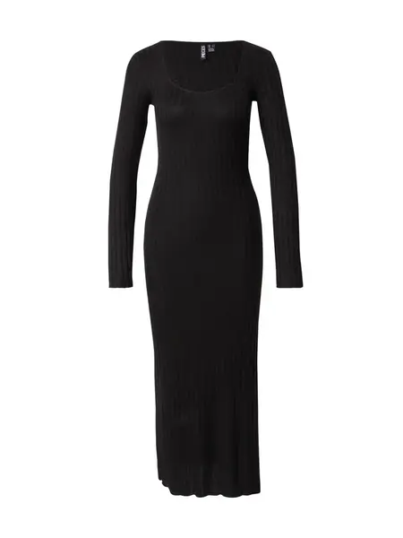 PIECES Pletené šaty 'PCIRIS'  čierna