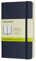 Zápisník MOLESKINE měkký čistý modrý S