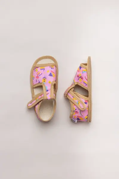 Milash barefoot papuče - model ROSS - Víla, Farba: viacfarebné, Veľkosť: 23 (VD: 15 cm. Š: 6.3 cm)