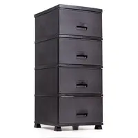 Plastová komoda MEGAPLAST NATURA tmavě hnědá