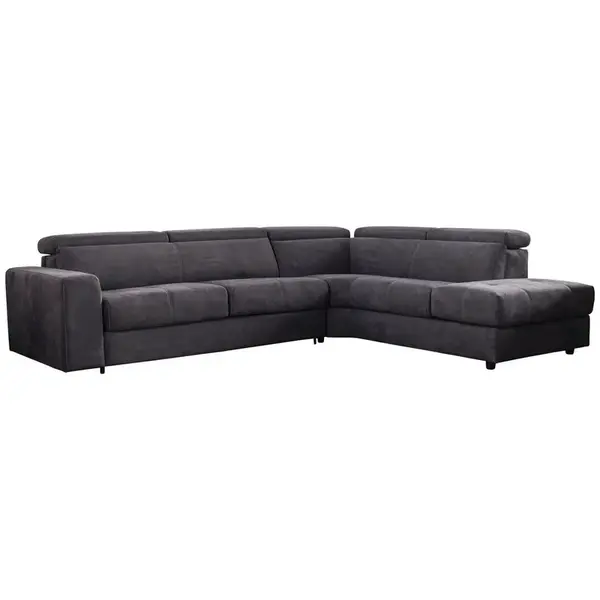 Novel ROHOVÁ SEDAČKA, textil, antracitová