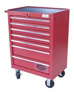 SATRA Dílenský vozík 7 zásuvek červený Techman SATRA4007GR