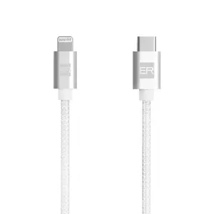 ER POWER Kabel USB-C - Lightning, 2 m, bílý