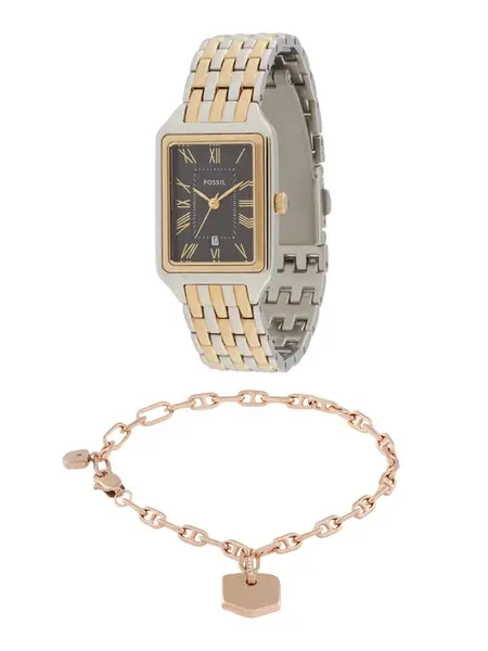 FOSSIL Sada šperkov 'Raquel'  zlatá / čierna / strieborná