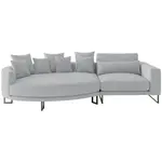 Livetastic POHOVKA BIG SOFA, textil, šedá