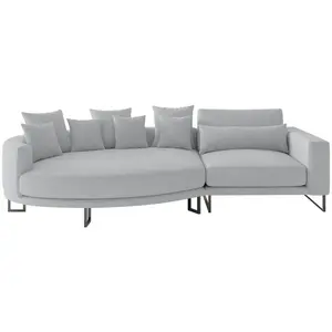 Livetastic POHOVKA BIG SOFA, textil, šedá