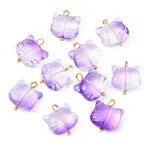 10Pcs Glass Pendants