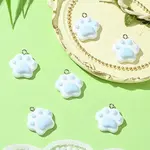 6Pcs Opaque Resin Pendants