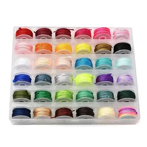 36 Rolls 36 Colors Nylon Chinese Knot Cord