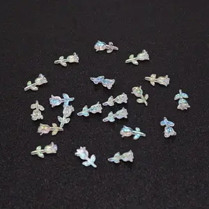 Resin Rose Flower Nail Art Charms