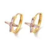 Cross Cubic Zirconia Cuff Earrings