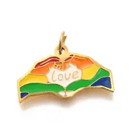 Pride 304 Stainless Steel Enamel Pendants