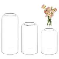 3Pcs 3 Styles Glass Flower Arrangement Water Receptacle