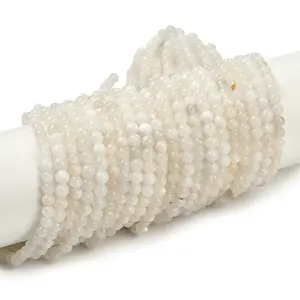 Natural White Moonstone Beads Strands
