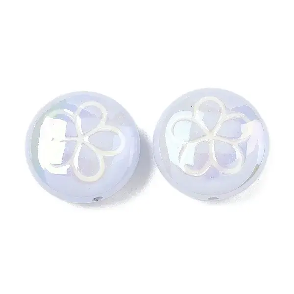 2Pcs UV Plating Acrylic Beads