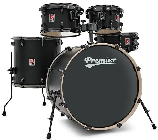 Premier Artist 22" 5pc Modern Rock Shell Pack  Matte Black