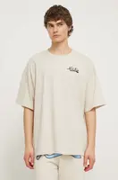 Tričko Karl Kani béžová barva, s potiskem