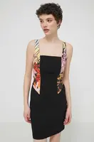 Šaty Desigual MARBELLA LACROIX černá barva, mini, 24SWVW75