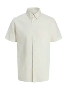 Jack & Jones Plus Košeľa 'JJEBreeze'  biela ako vlna