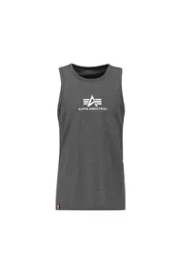 ALPHA INDUSTRIES Tričko  sivá / biela