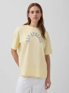 GAP oversize tričko s logom Athletic VintageSoft