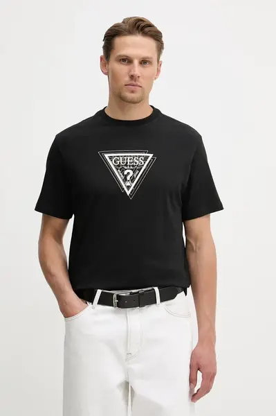 Bavlněné tričko Guess TERRY