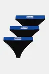 Tanga Hugo Blue TRIPLET BLUE THONG 3-pack
