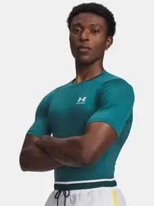 Pánské triko Under Armour UA HG Armour Comp SS-GRN