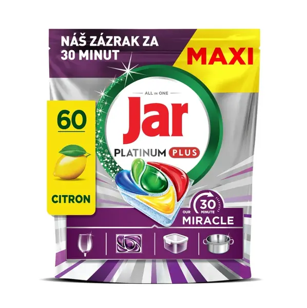 Jar Platinum Plus 30 Minute Miracle kapsle do myčky 60 ks