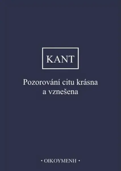 Pozorování citu krásna a vznešena - Immanuel Kant