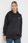 Tréninková mikina adidas Performance černá barva, s kapucí