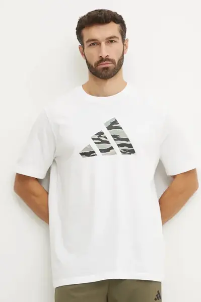 Bavlněné tričko adidas Camo